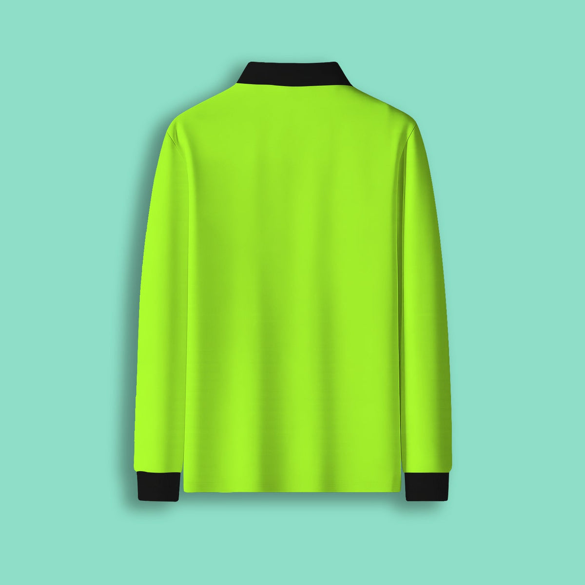 NEON FULL SLEEVE POLO NECK T-SHIRT