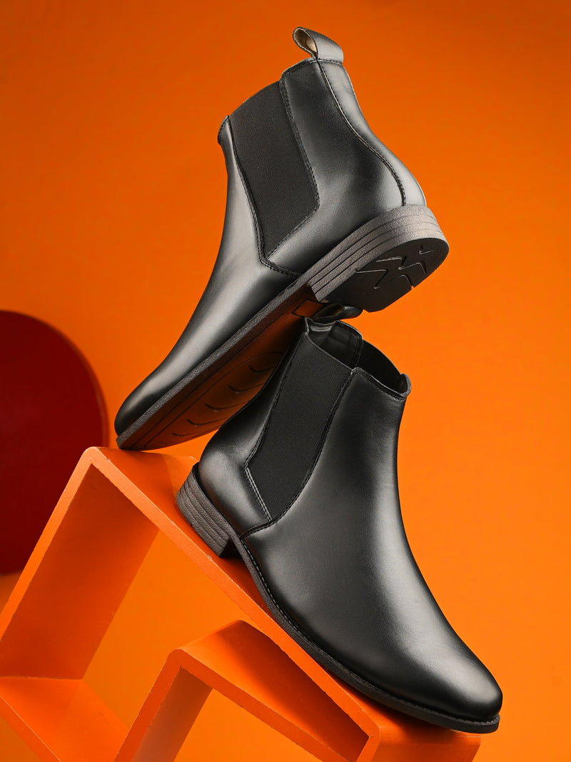 El Paso Men Mid-Top Chelsea Boots-8