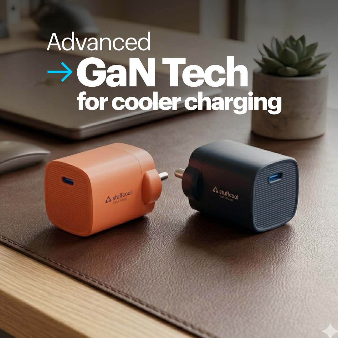 Stuffcool Novus 25W Super Fast GaN charger with Type C to C 60W 3A Cable