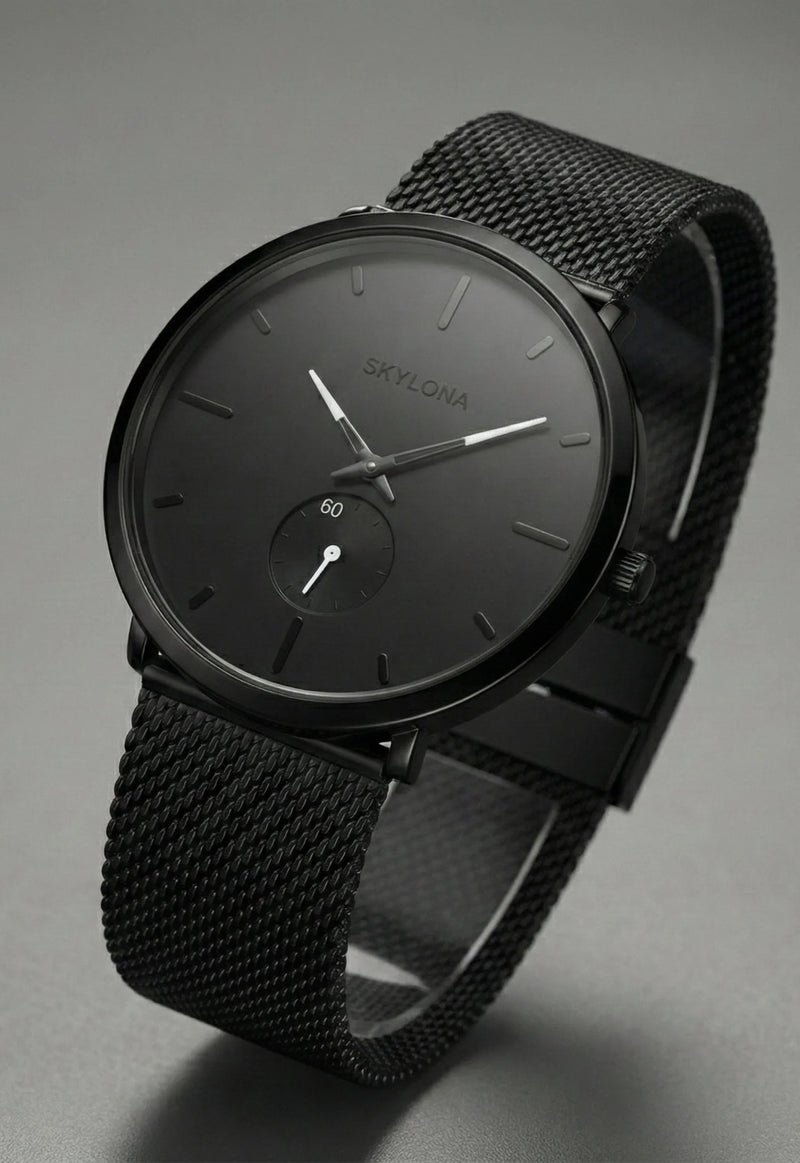 Classic White Chronograph Watch for Men