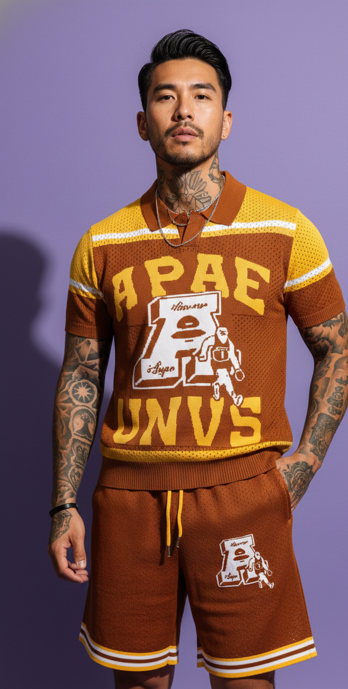 Varsity Co-ord Set — Contrast Piping Fit