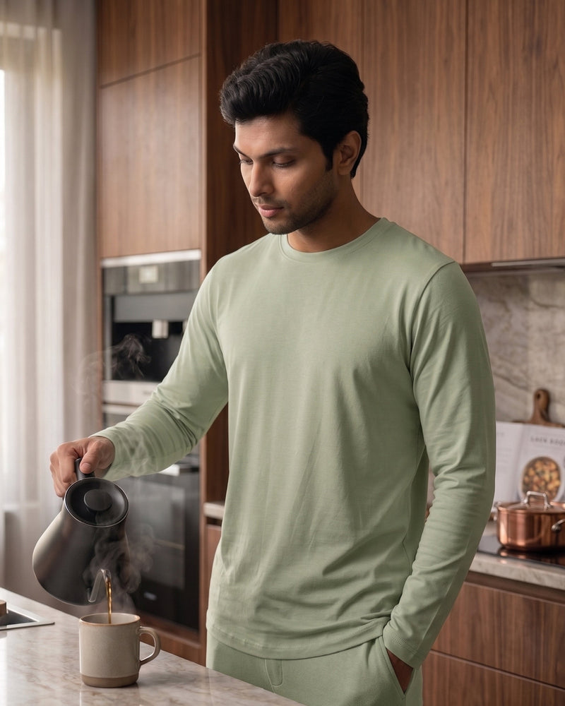 Galaxy Bamboo Tee  (Lite Pistachio)