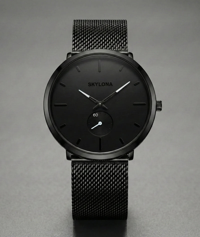 Classic White Chronograph Watch for Men