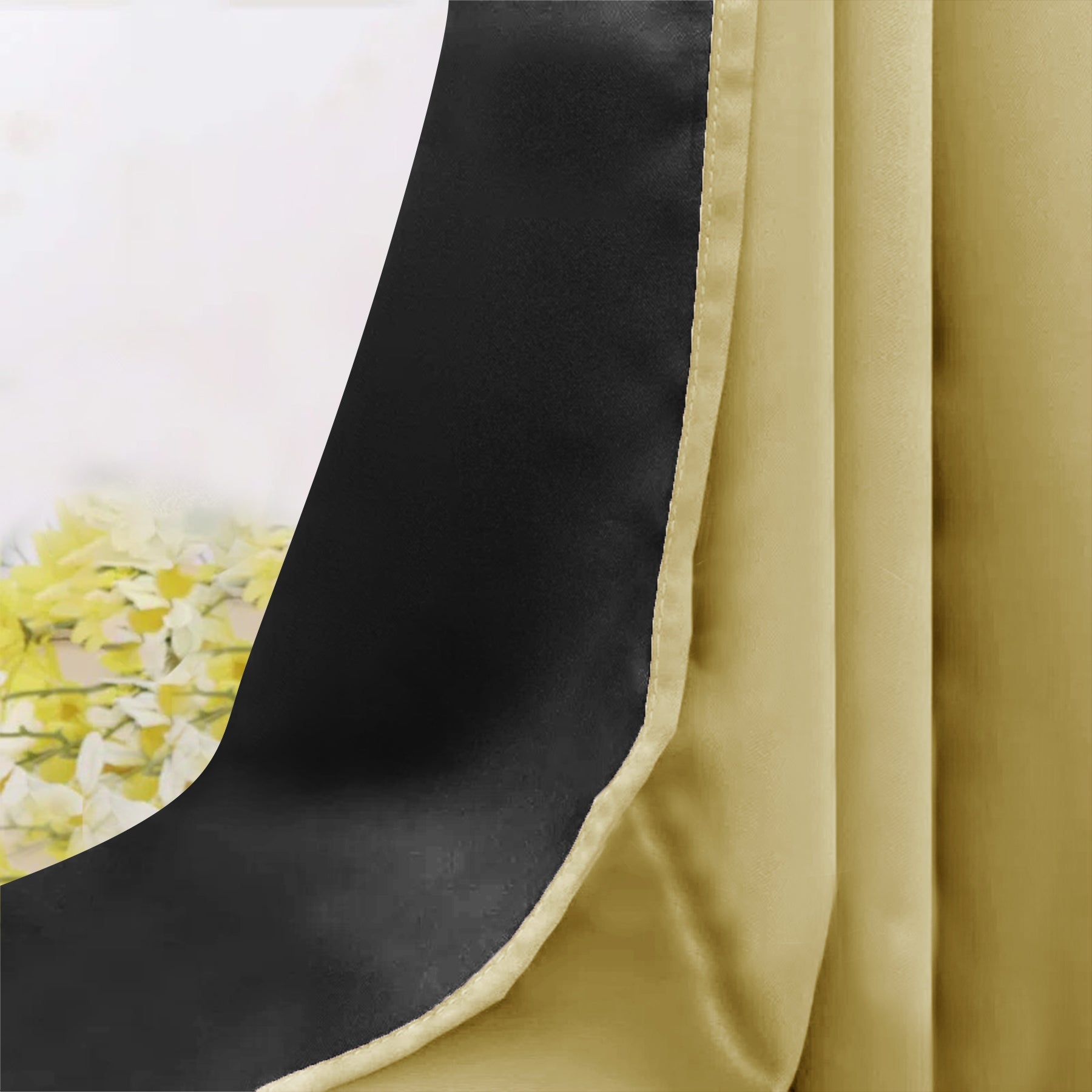 Golden Blackout Curtain