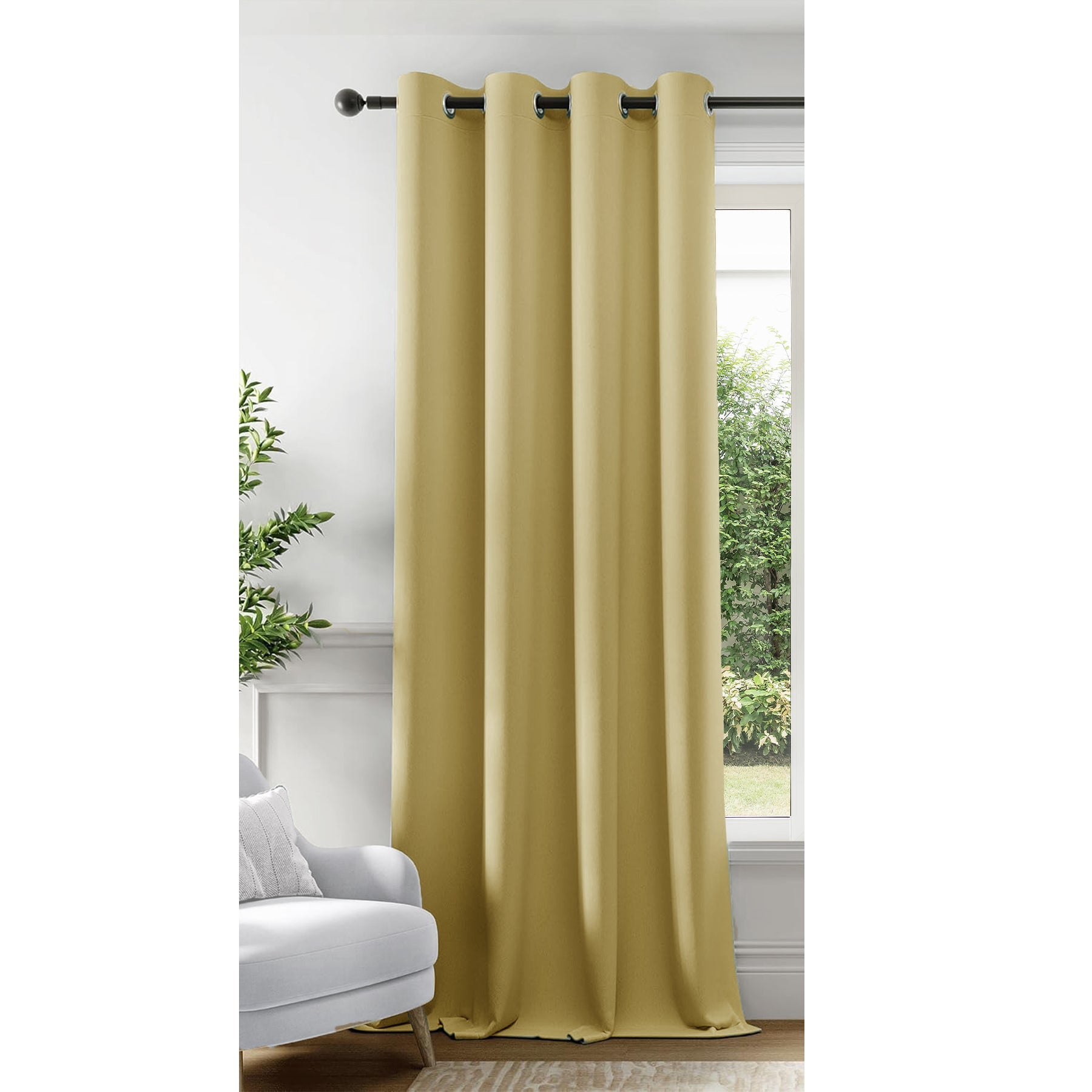 Blackout Curtain Golden Black