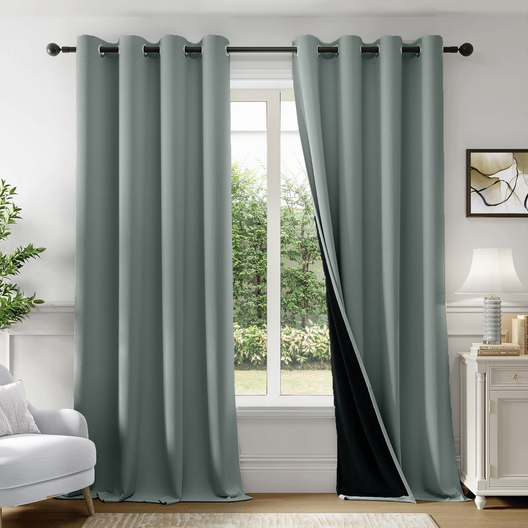 Fort Essential - Black Backing Blackout Curtain-1