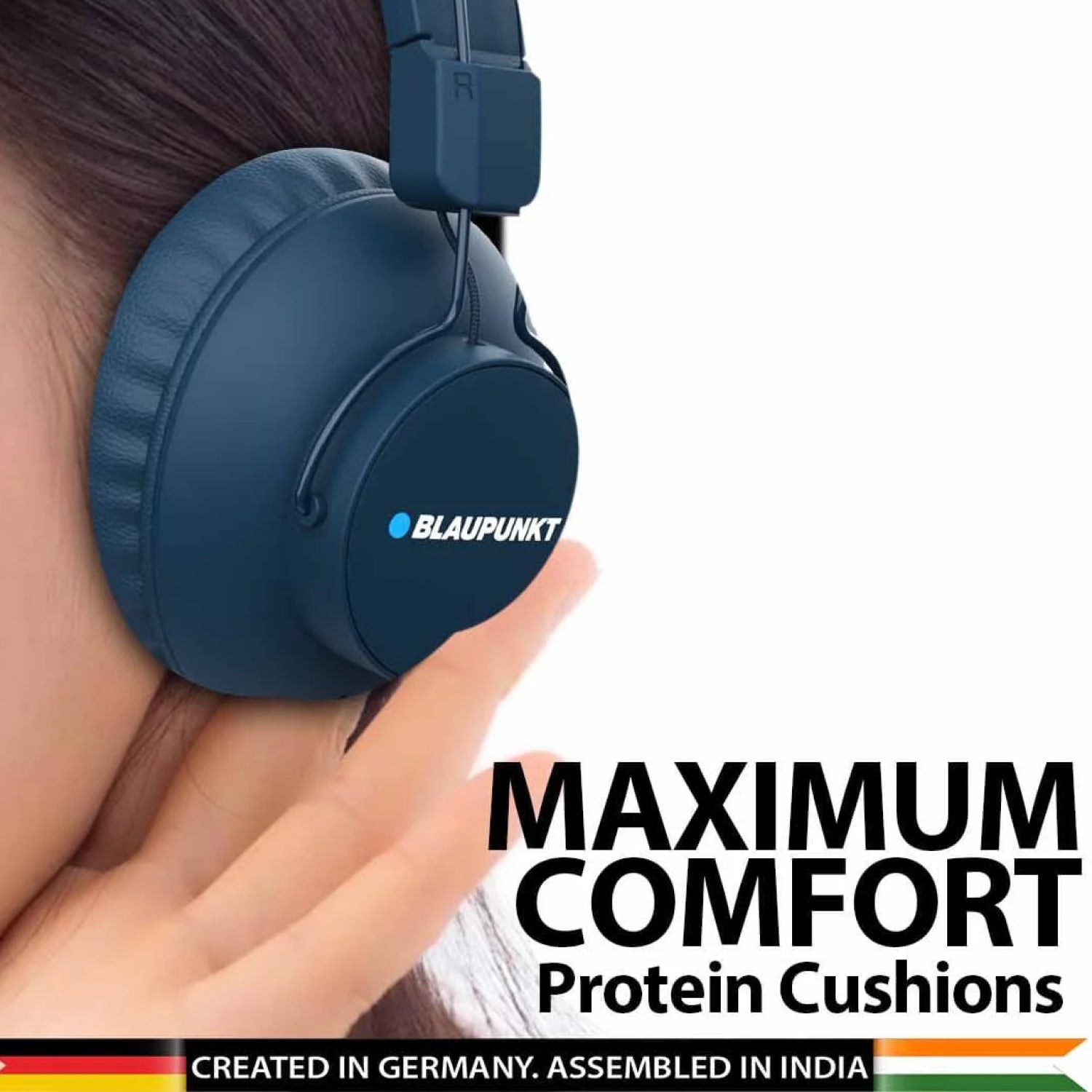 BH41  Bluetooth Wireless Over Ear Headphone (Black)-3