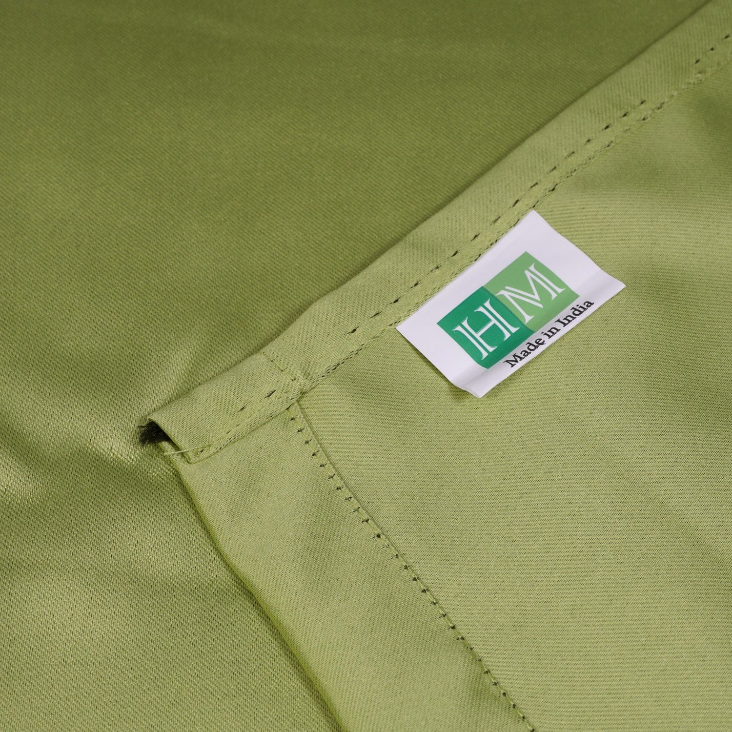 Fort Essential - Rod pocket Solid Blackout Curtain (Avocado Green)-4