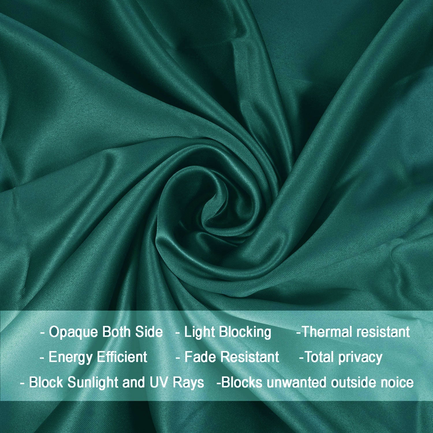 Fort Essential - Back Tab Blackout Curtain (Rama Green)-3