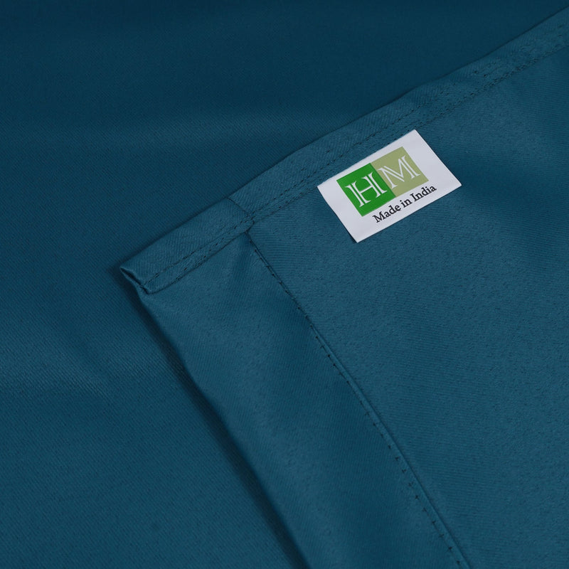 Fort Essential - Twist Tap Top Solid Blackout Curtain (Blue)-4