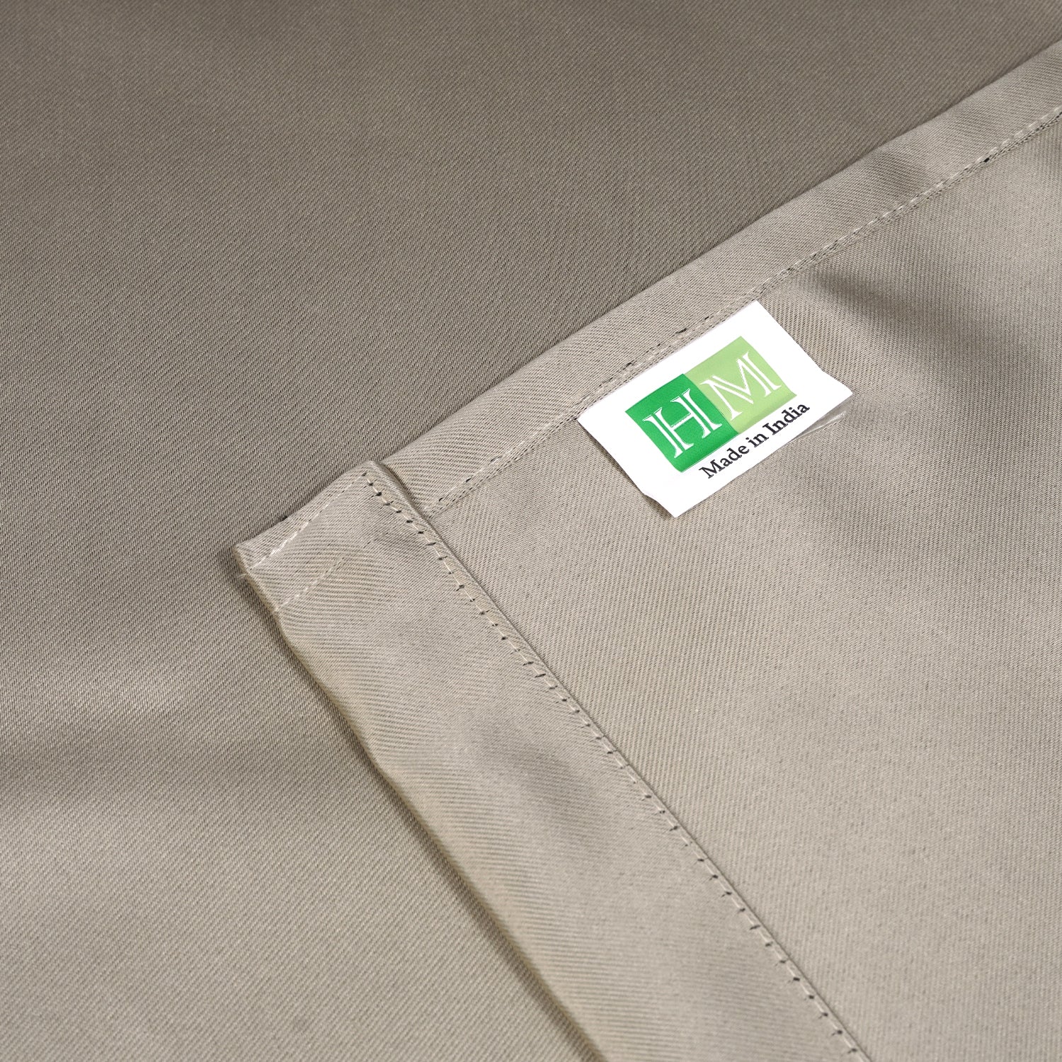 Fort Essential - Twist Tap Top Solid Blackout Curtain (Beige)-4