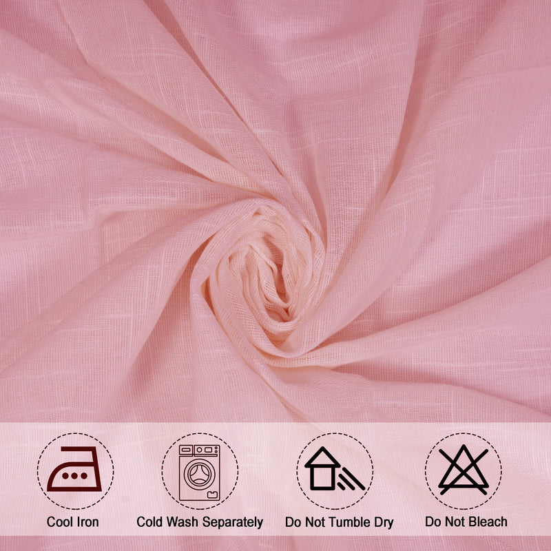 Fort Absolute - Pink Loop Sheer Curtain-4