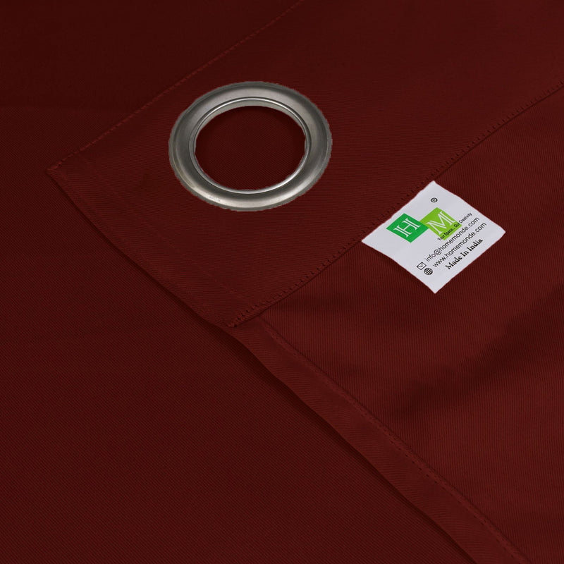 Fort Essential - Back Tab Blackout Curtain (Maroon)-3