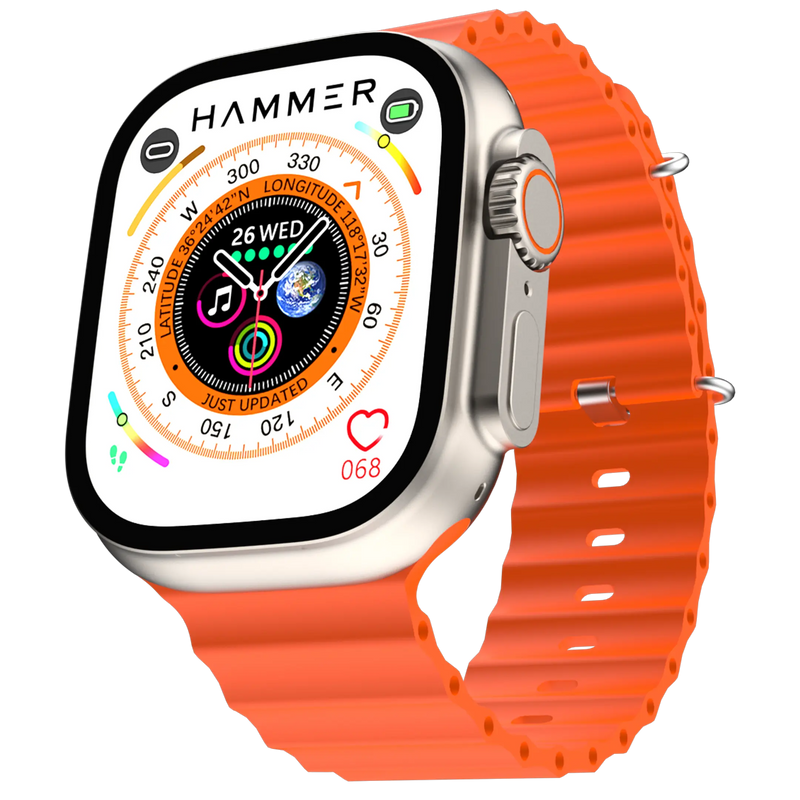 Hammer Ultra Classic with 2.01"  Largest Display Bluetooth Calling Smartwatch-3
