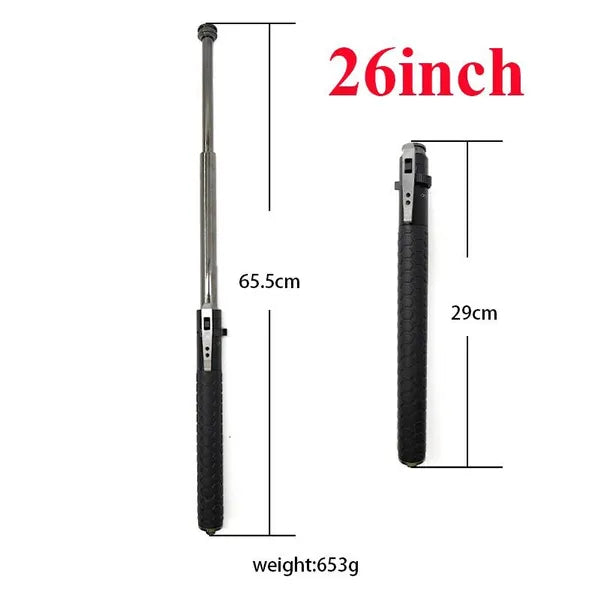 Baton | Safe Hiking Heavy Metal Stick Rod | Automatic Retractable Hiking Stick - Enhanced Self-Defense Rod | Unique Model Available only on Indian Slingshot