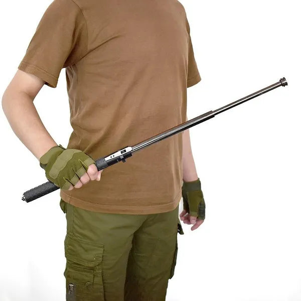 Baton | Safe Hiking Heavy Metal Stick Rod | Automatic Retractable Hiking Stick - Enhanced Self-Defense Rod | Unique Model Available only on Indian Slingshot