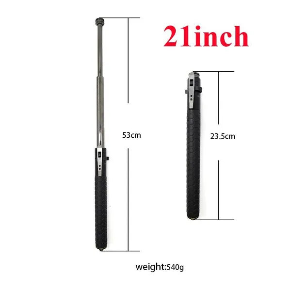 Baton | Safe Hiking Heavy Metal Stick Rod | Automatic Retractable Hiking Stick - Enhanced Self-Defense Rod | Unique Model Available only on Indian Slingshot
