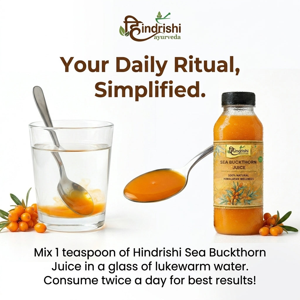 Hindrishi Ayurveda Sea Buckthorn Juice 100% Natural-5