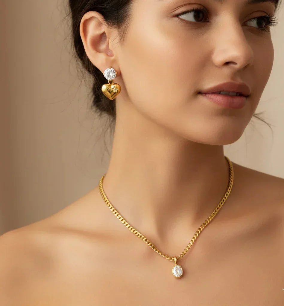 Modern Oval Chain Necklace