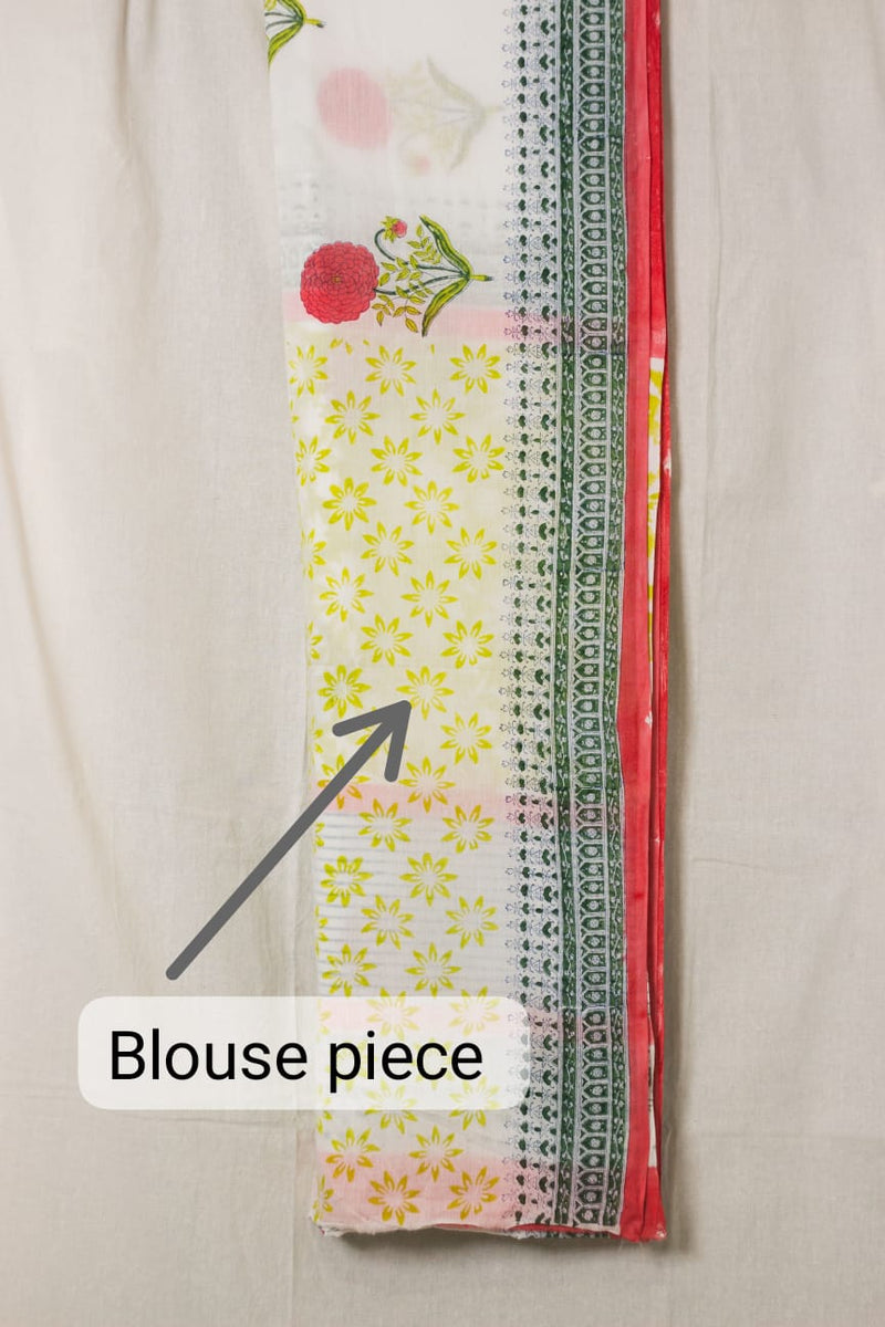 Cotton Mul Bagru Saree Spring Blossom-8