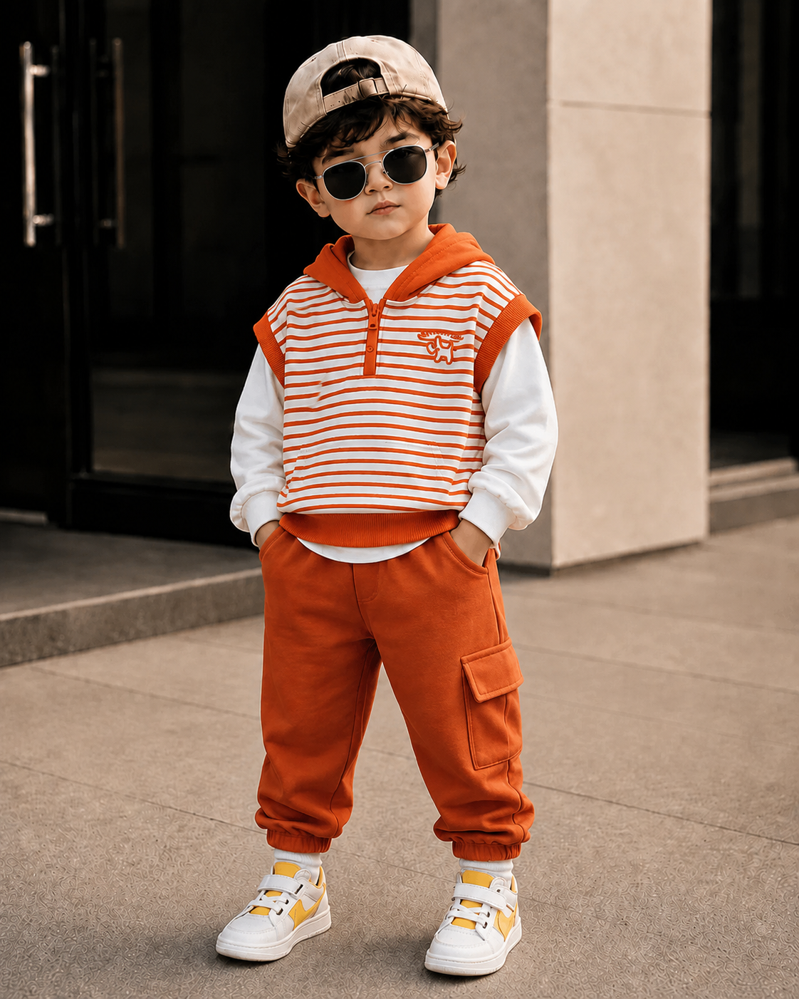 Boys Imported 3 Piece Cord Set [BT-2K-6000] [1 - 5 Years]