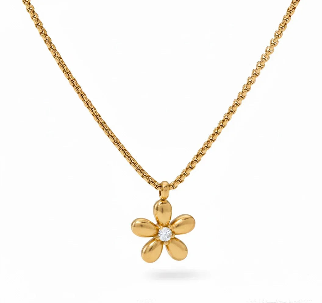 Diatoms Floral Shaped Necklace