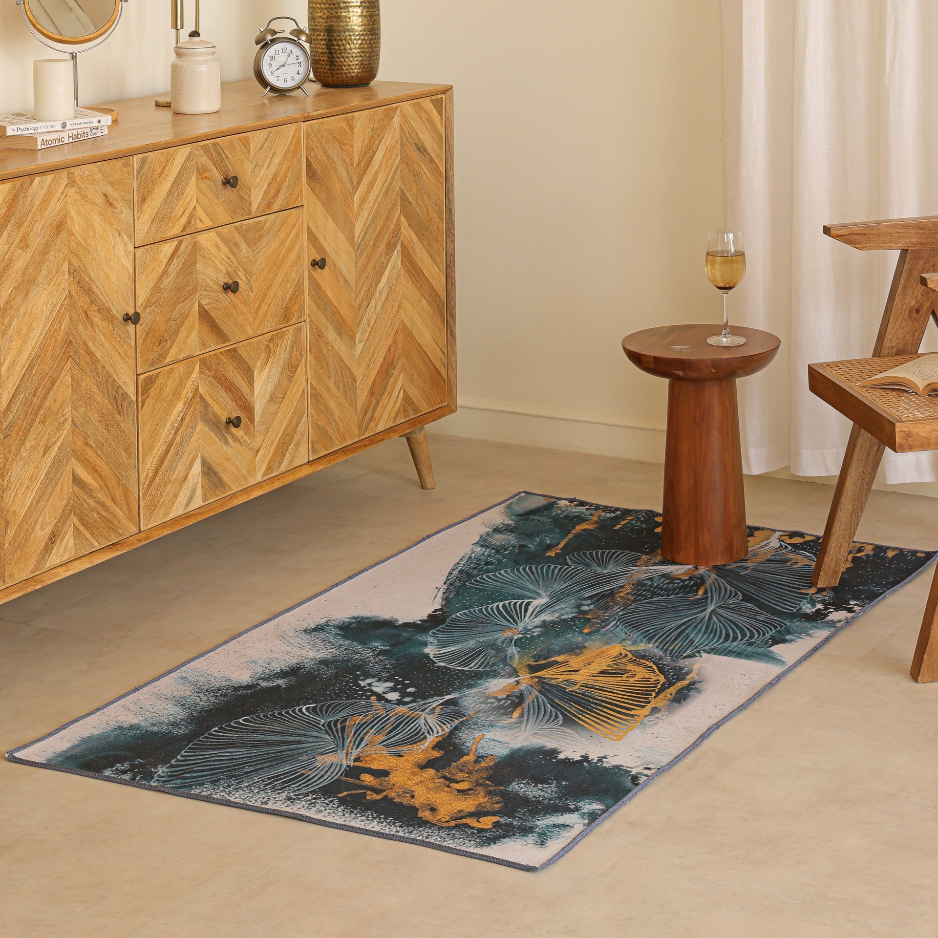 Imprimer Ginkyo - Digitally Printed Felt Rug (Multicolor)