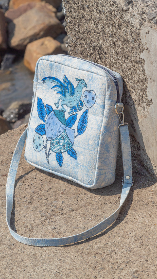 Sling Bag Tree of Life • Blue-8