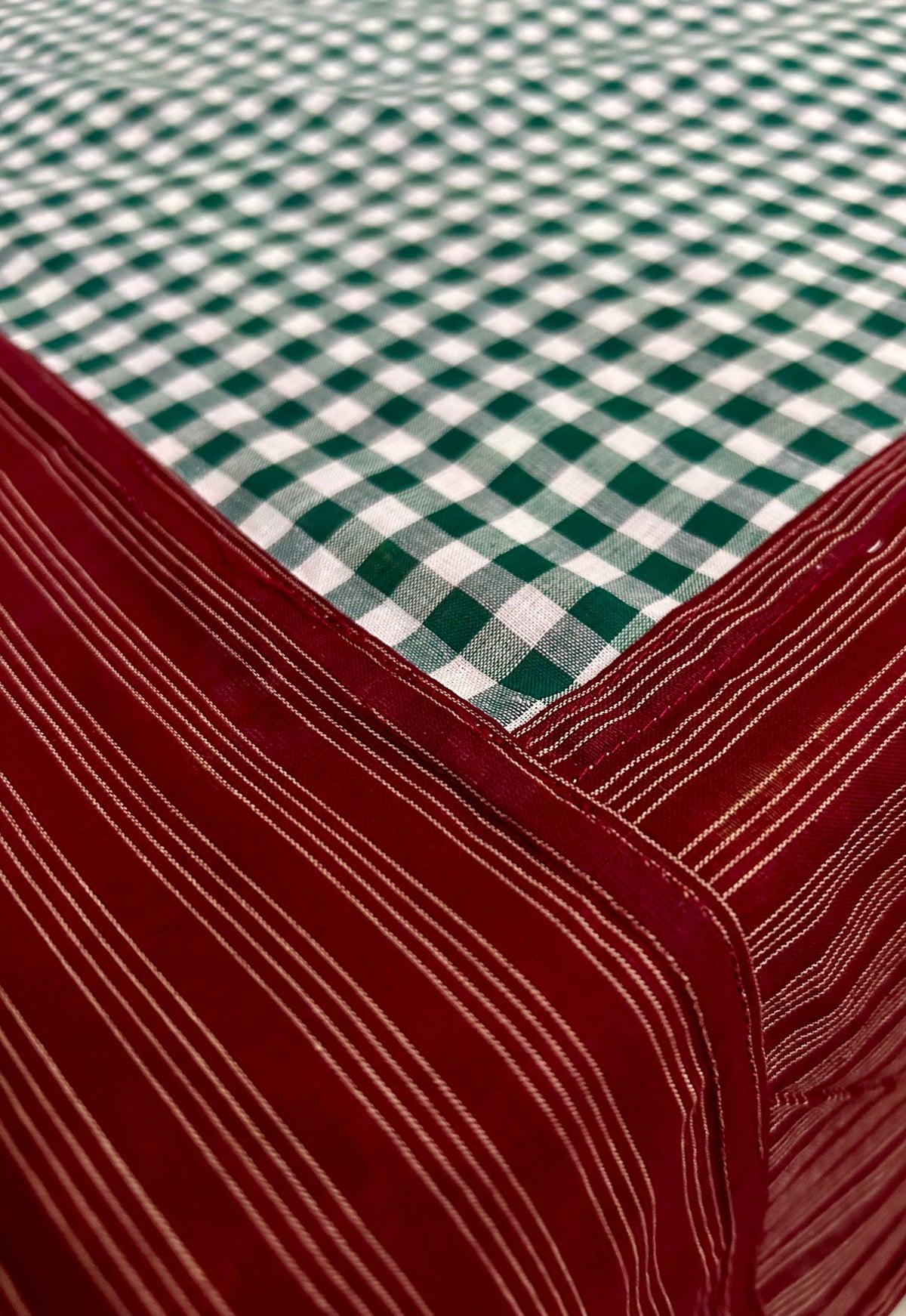 Christmas Cheer, handloom cotton single bedsheet (no pillow covers)-18