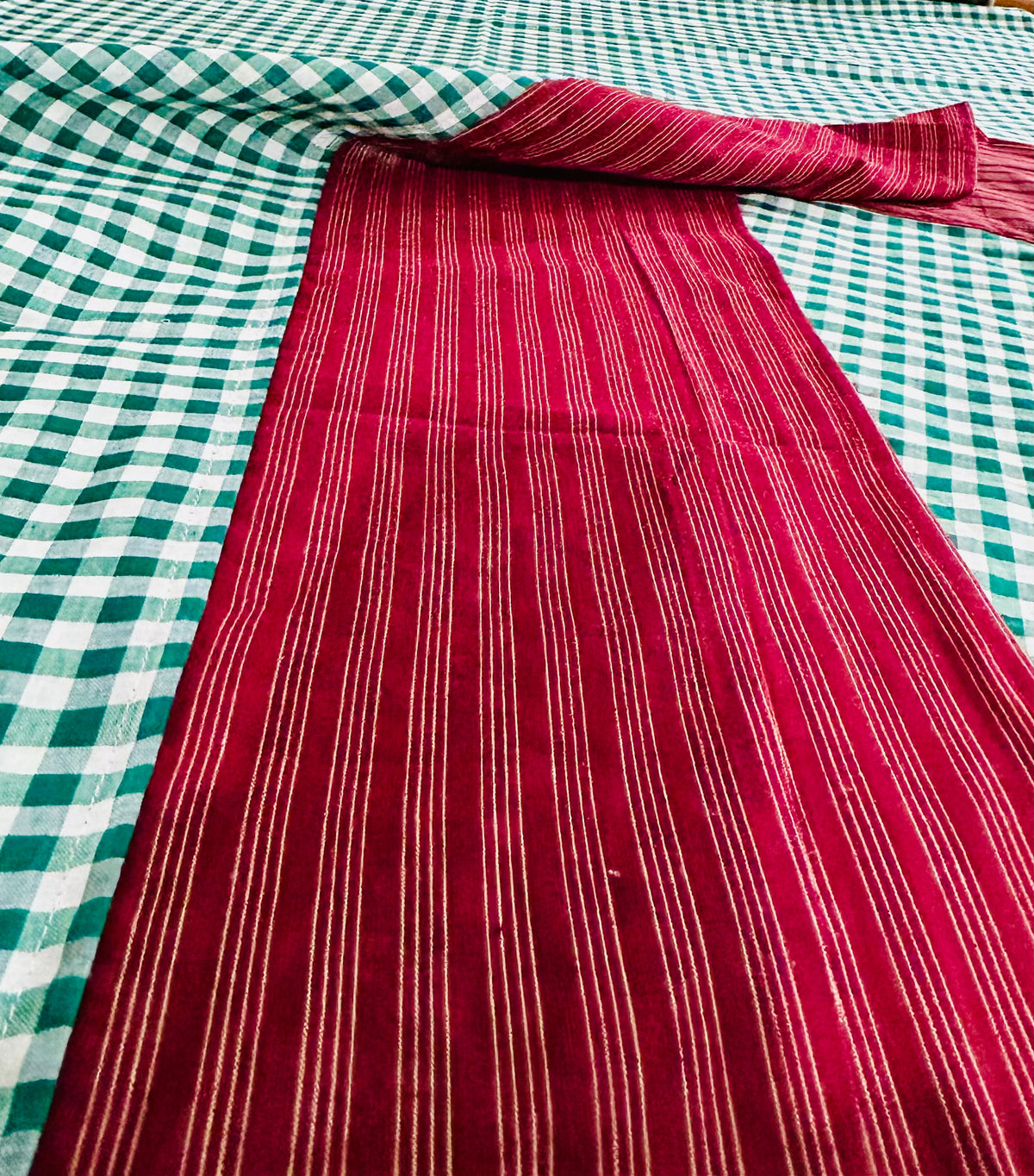 Christmas Cheer, handloom cotton single bedsheet (no pillow covers)-9