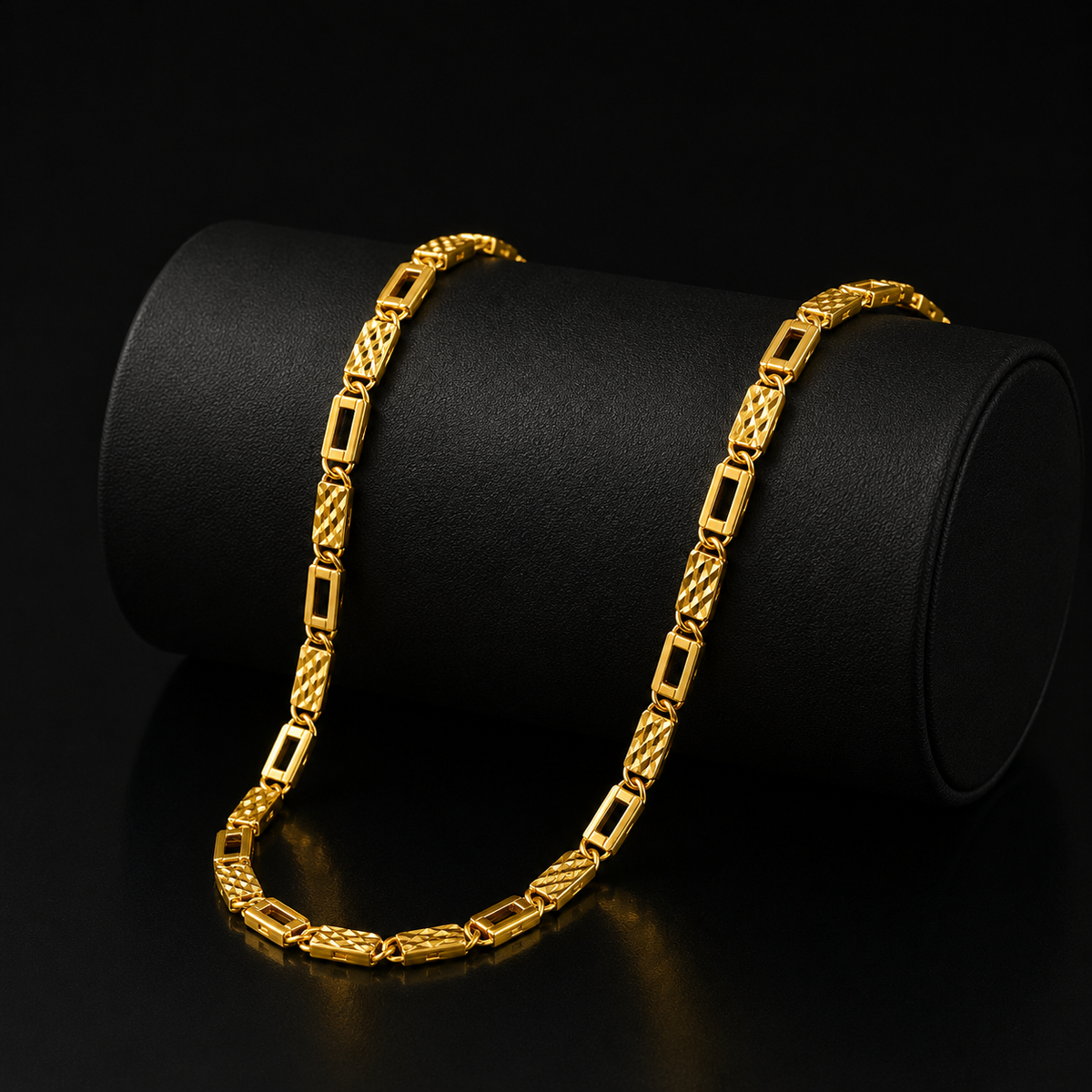 Gold Plated Nawabi Chain Close Up Men UniqueJewels.in