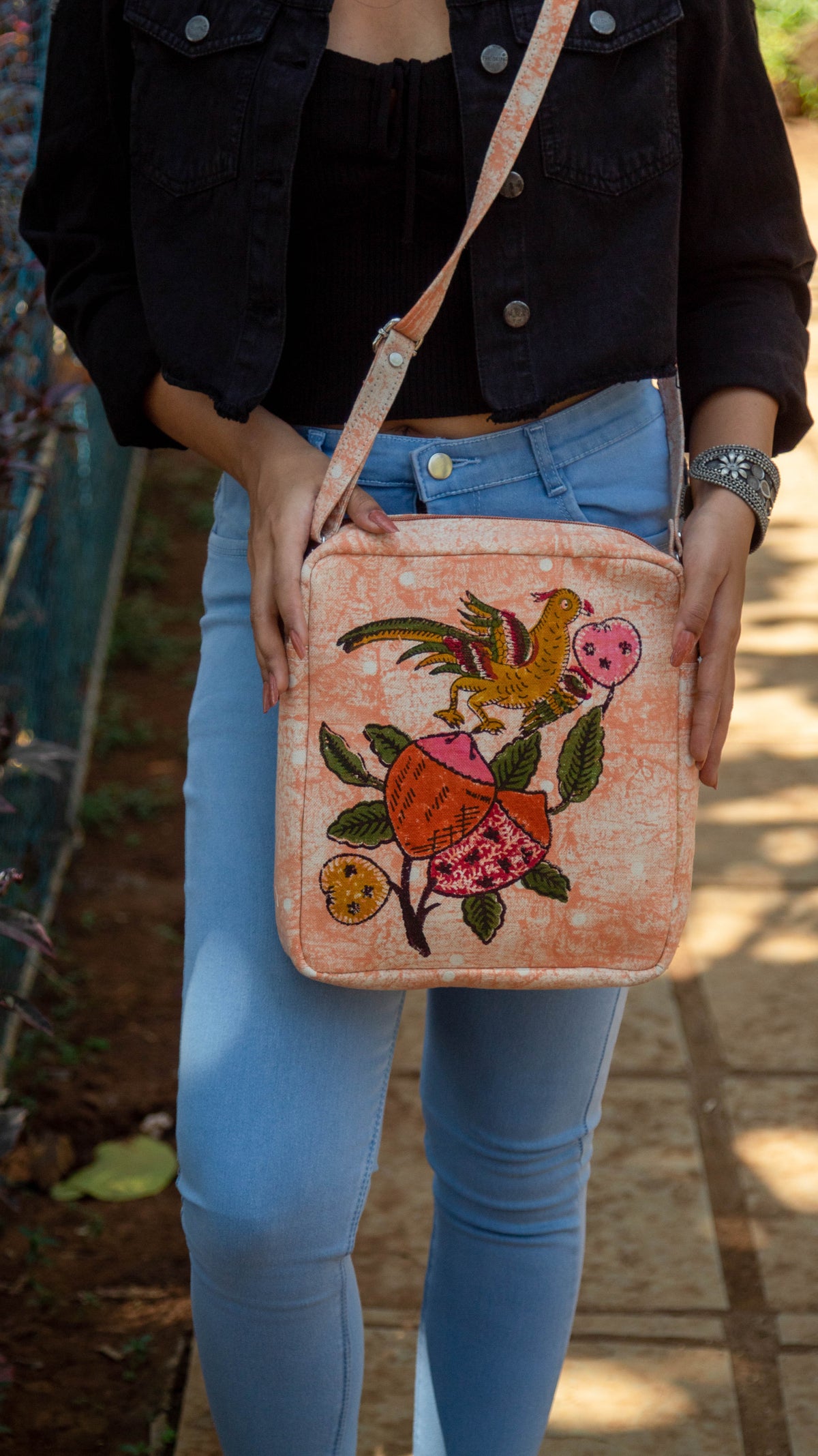 Sling Bag Tree of Life • Peach-8