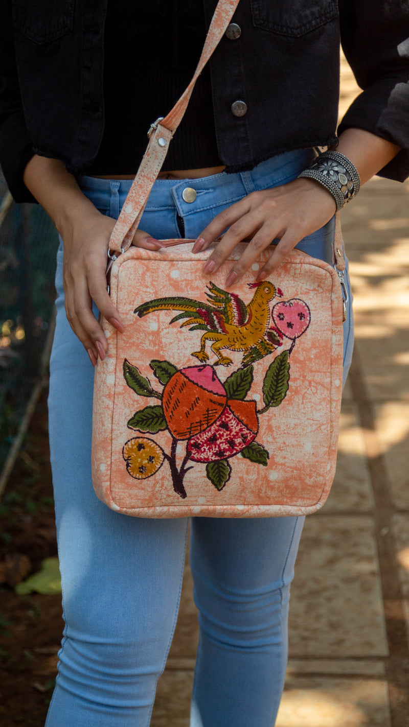 Sling Bag Tree of Life • Peach-9