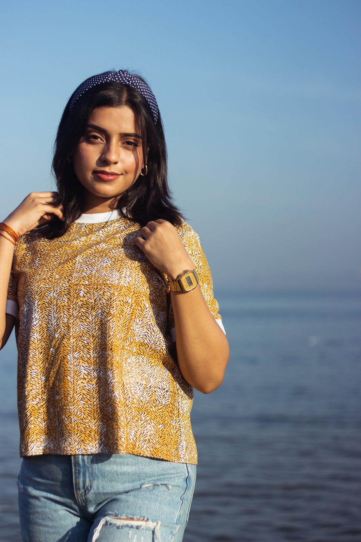 Block Printed T-shirt - Tiger Print-6