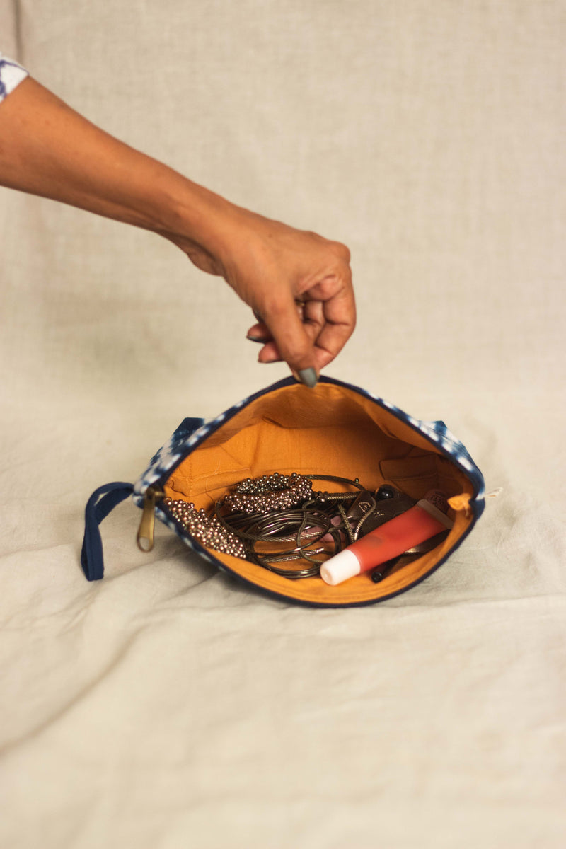 Cotton Pouch • Indigo Delight-5