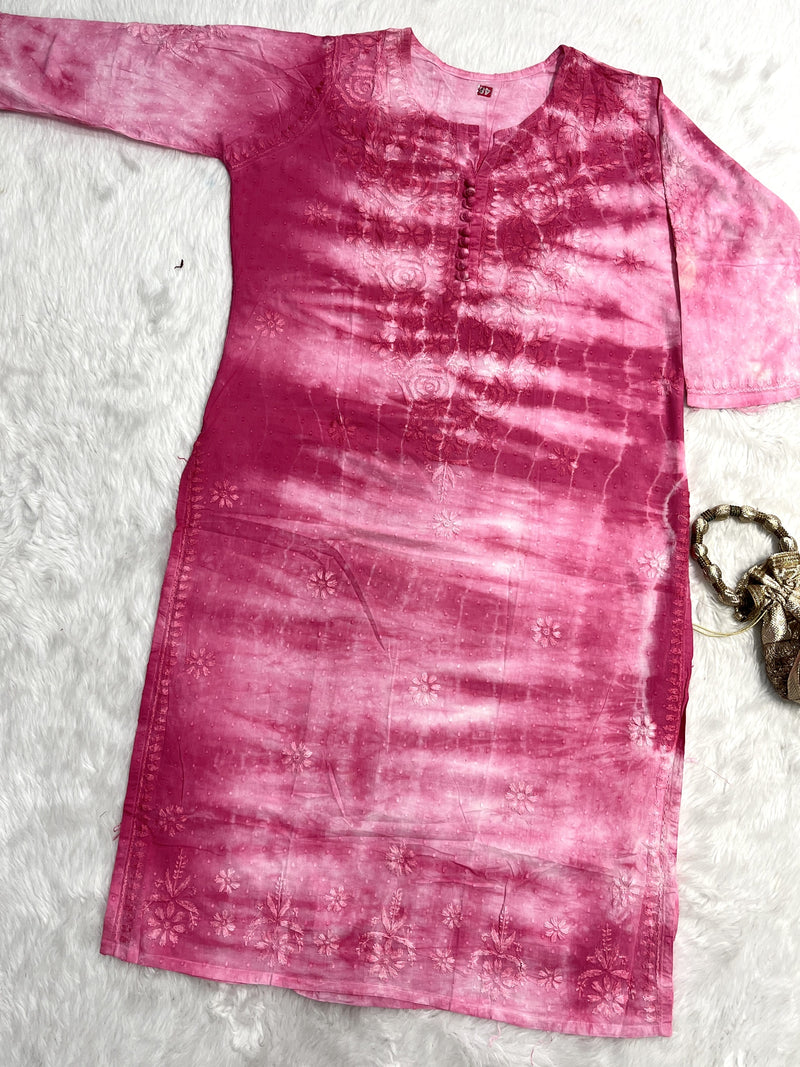 Zainab | Chikankari Dobby Long Kurti