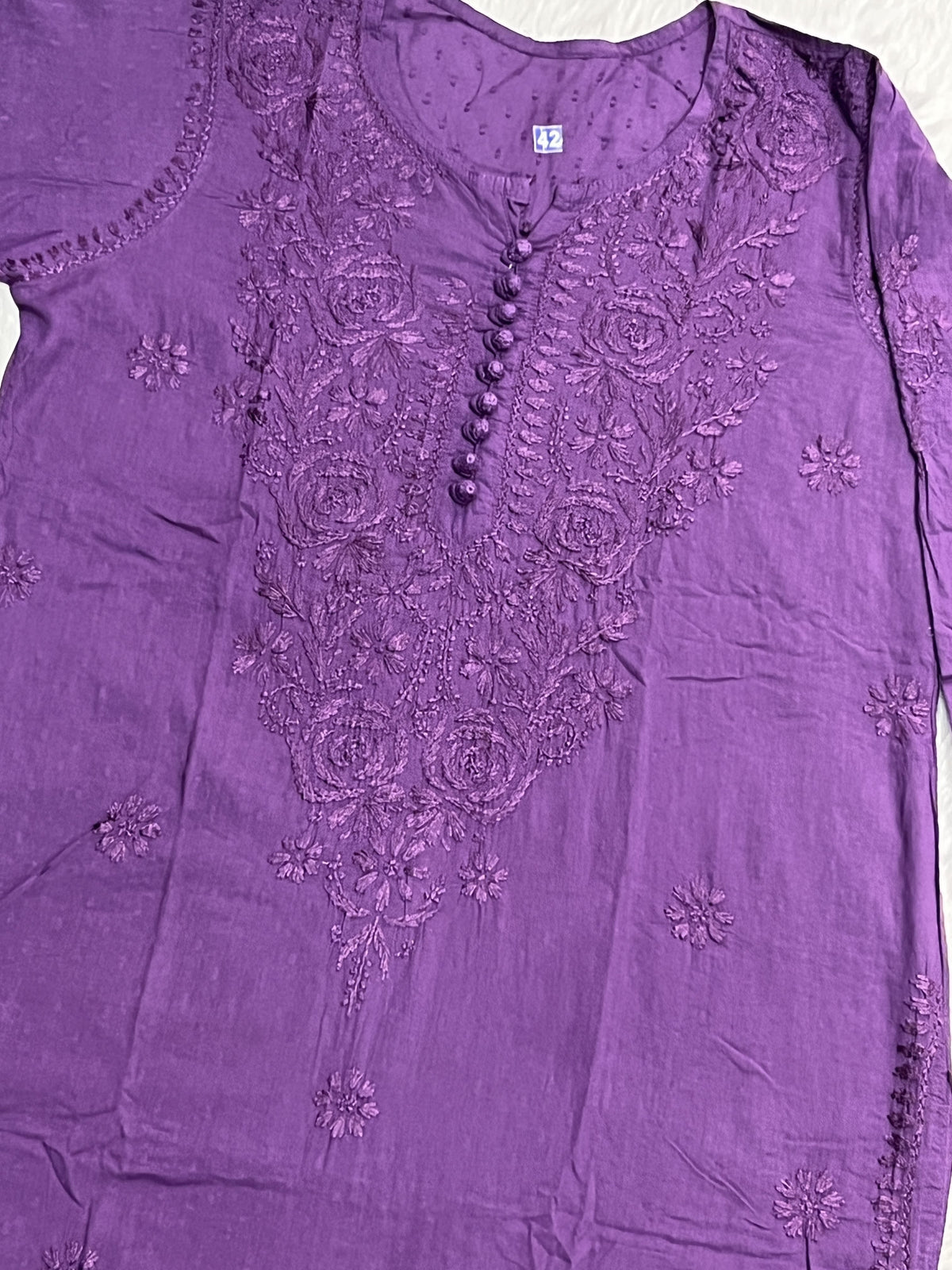 Zainab | Chikankari Dobby Long Kurti