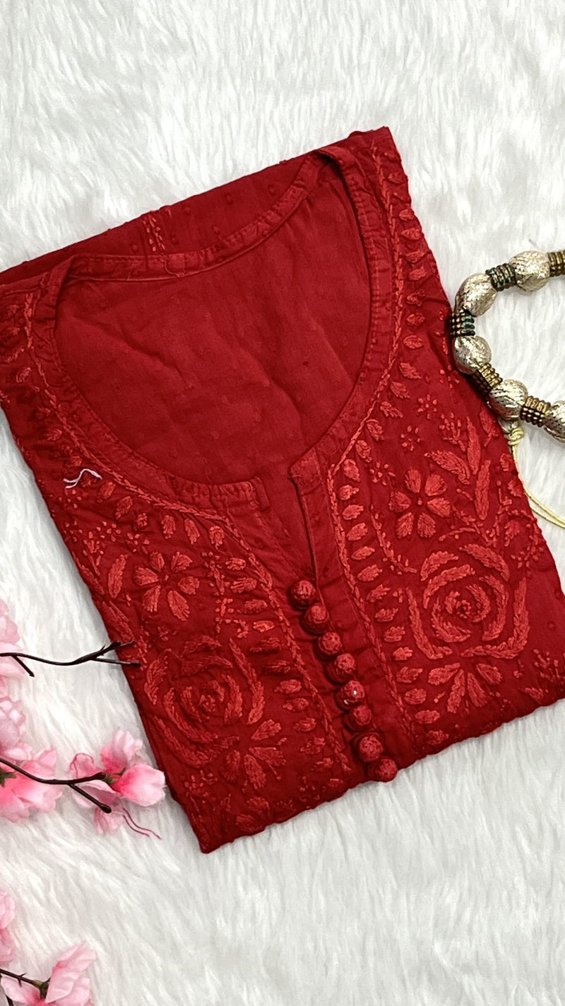 Zainab | Chikankari Dobby Long Kurti