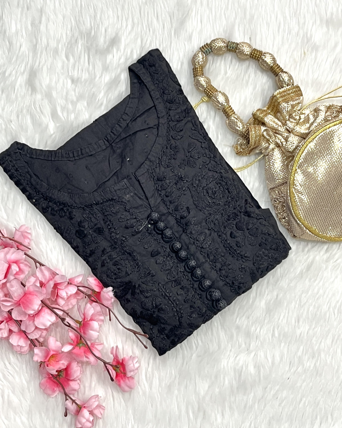 Zainab | Chikankari Dobby Long Kurti