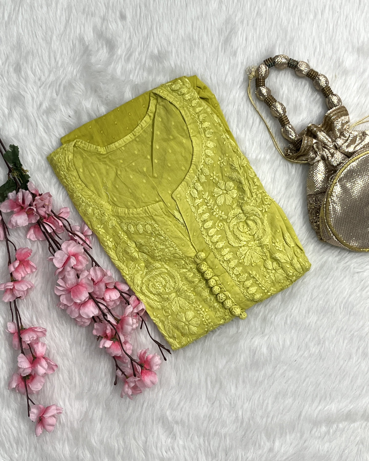 Zainab | Chikankari Dobby Long Kurti