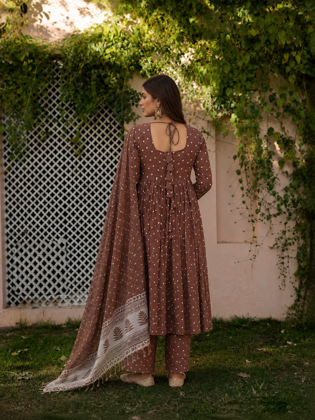 Zameer Cotton Anarkali Set