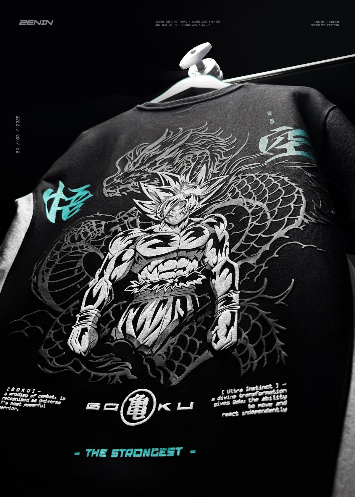 ULTRA INSTINCT GOKU / OVERSIZED T-SHIRT