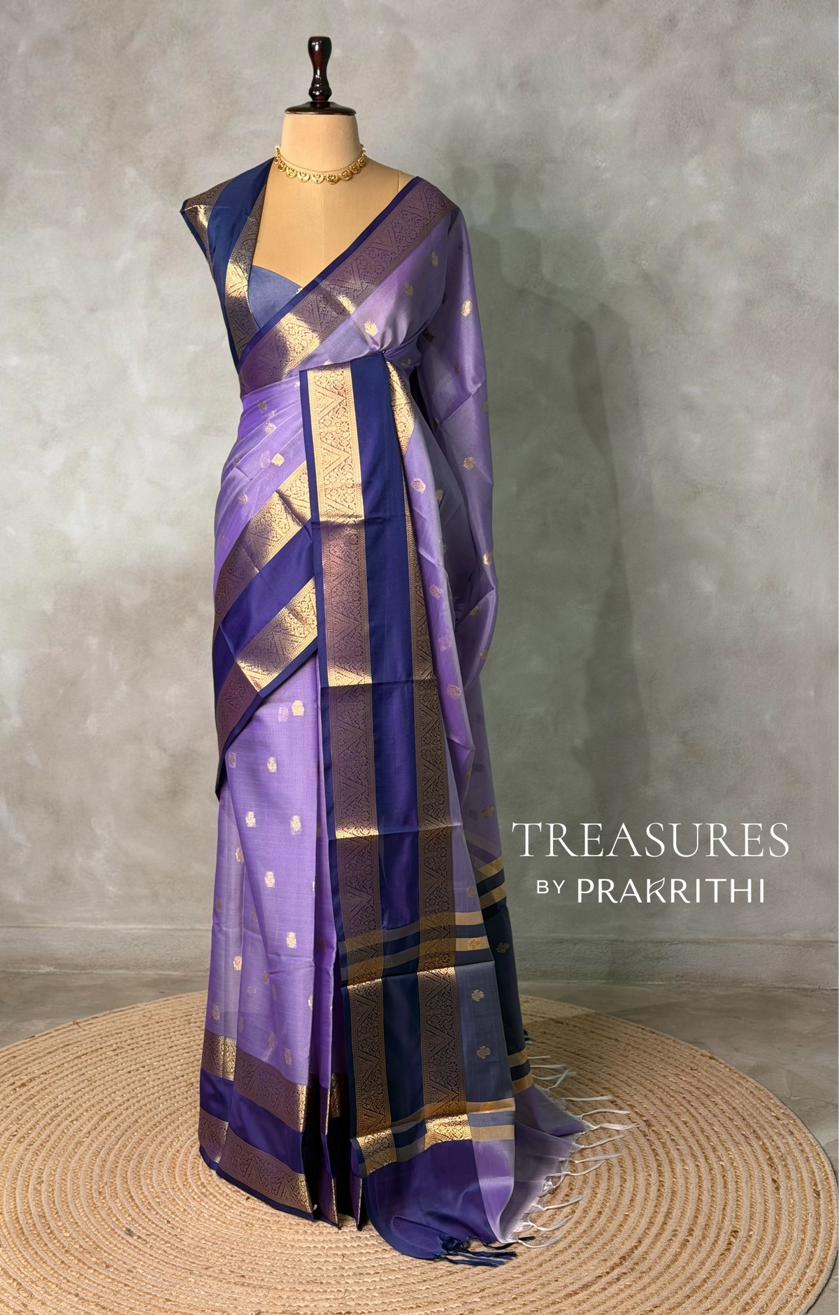 Lavender Banarasi silk saree -LZ10B