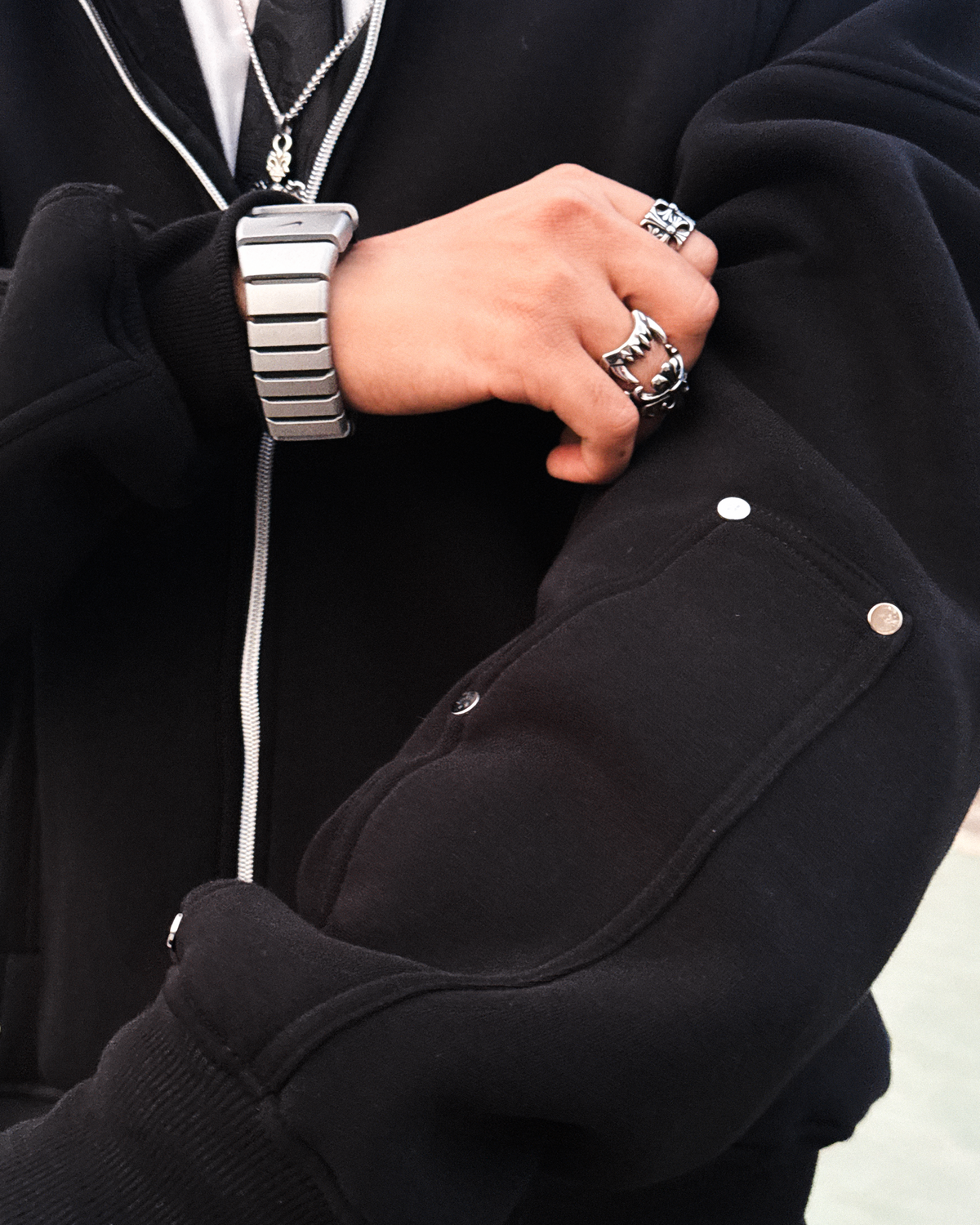 Utopia / Balaclava Zipper Hoodie-5