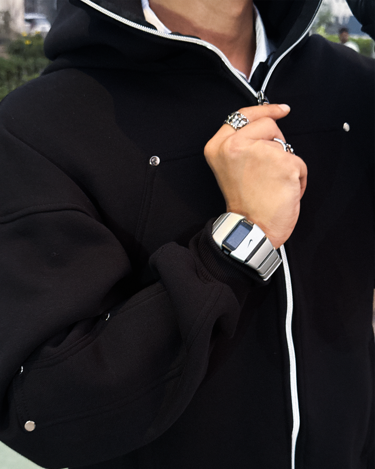 Utopia / Balaclava Zipper Hoodie-4