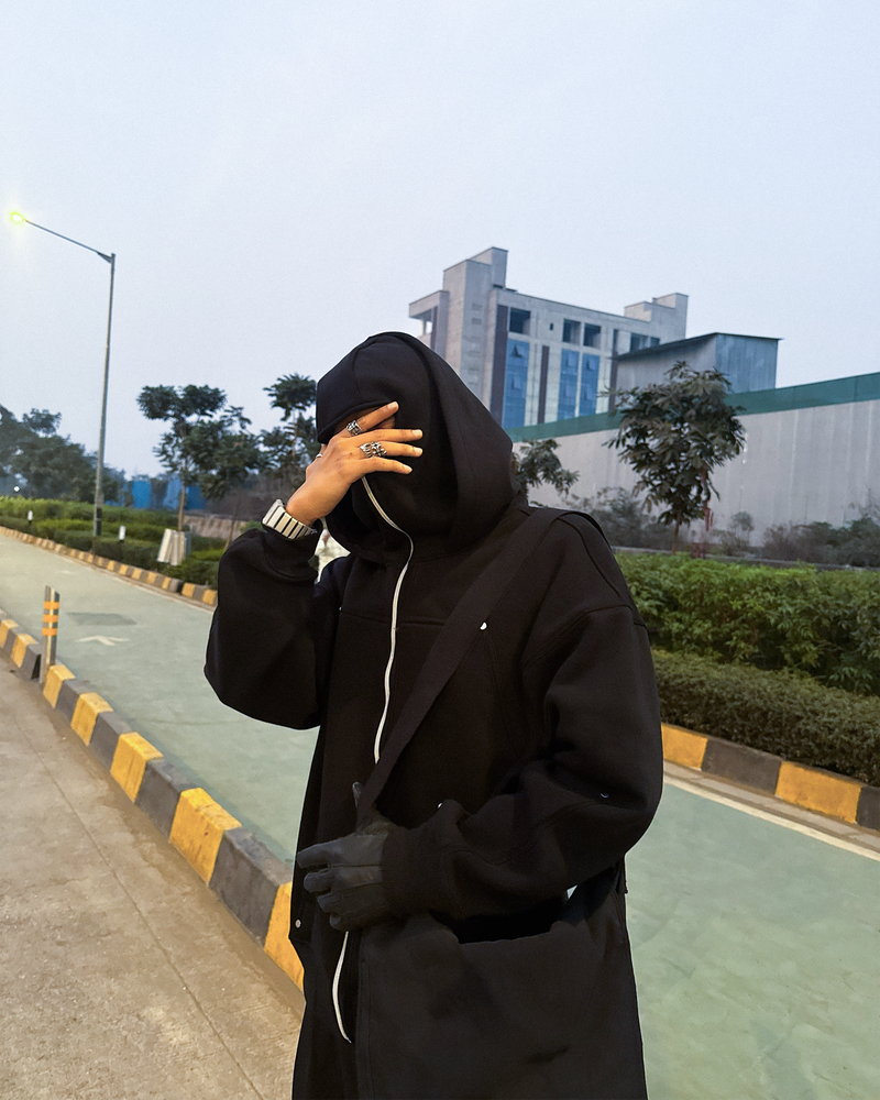 Utopia / Balaclava Zipper Hoodie-8