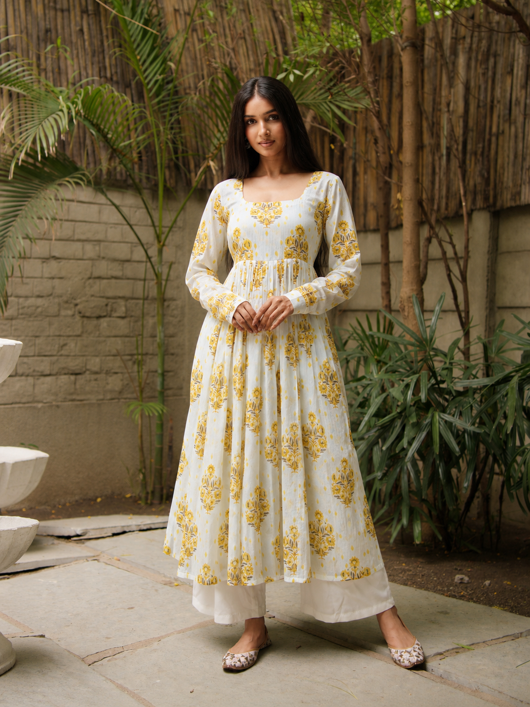 Yellow Buta Kameez