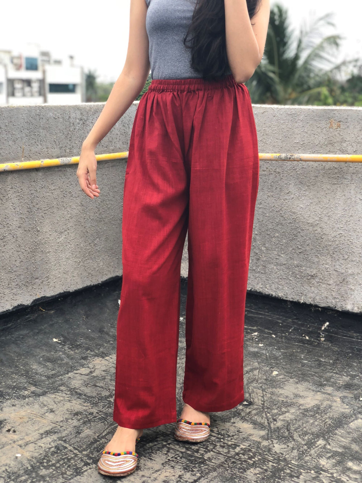 Madder Kala Cotton Palazzo