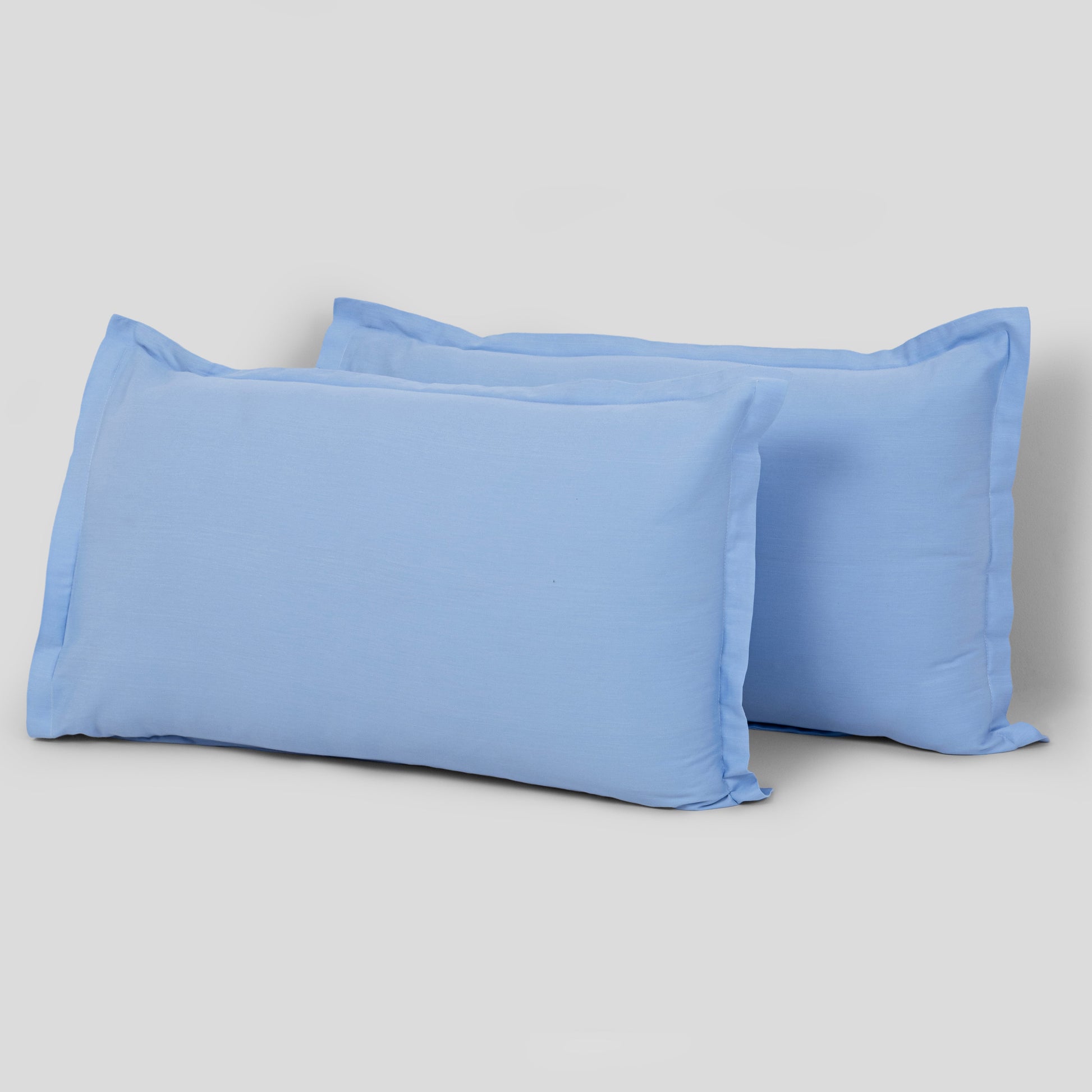 Fort Nightingale - Solid Pillow Cover (Sky Blue) (Bedsheet Excluded)-1