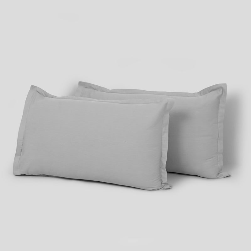 Fort Nightingale - Solid Pillow Cover (Grey) (Bedsheet Excluded)-1